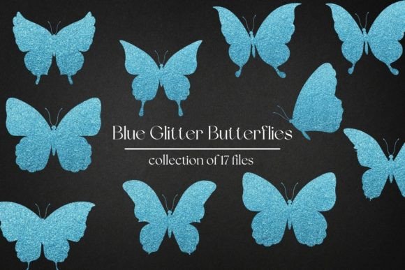 Blue Glitter Butterflies Collection: A Designer's Guide