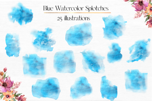 Blue Watercolor Splotches: A Designer's Guide to This Creative Clip Art