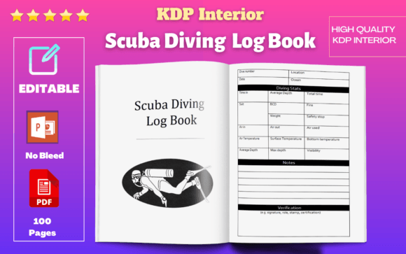Capture Every Dive: The Ultimate Editable Scuba Diving Log Book Template