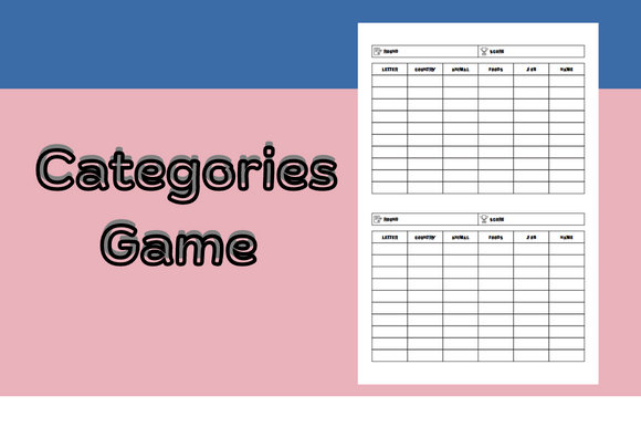Categories Game: A Fresh Take on Modern Display Typography