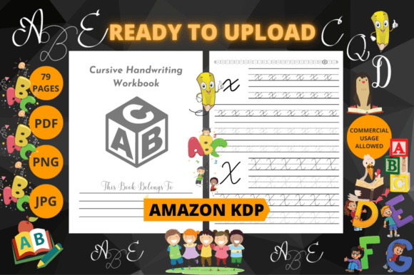 Cursive Handwriting Workbook for Kids 14: A Practical Guide for KDP Publishers