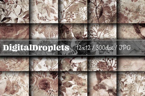 Flowered Wallpaper Vol. 5: Vintage Textures for Modern Projects
