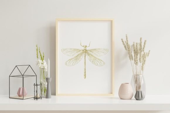 Gold Dragonfly Clipart: A Versatile Asset for Creative Professionals